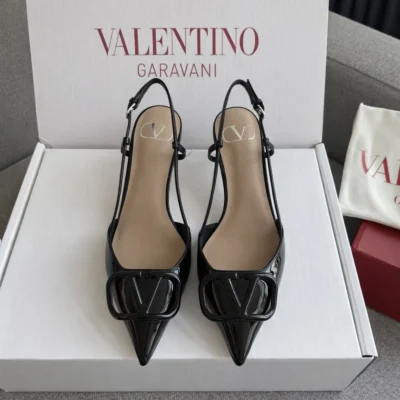 VT - Black Slingback Pumps 40
