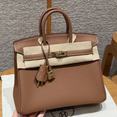Hr - Birkin 25- Gold - Gold Hardware