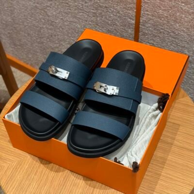 Hermxs - Jackson sandals in Marine
