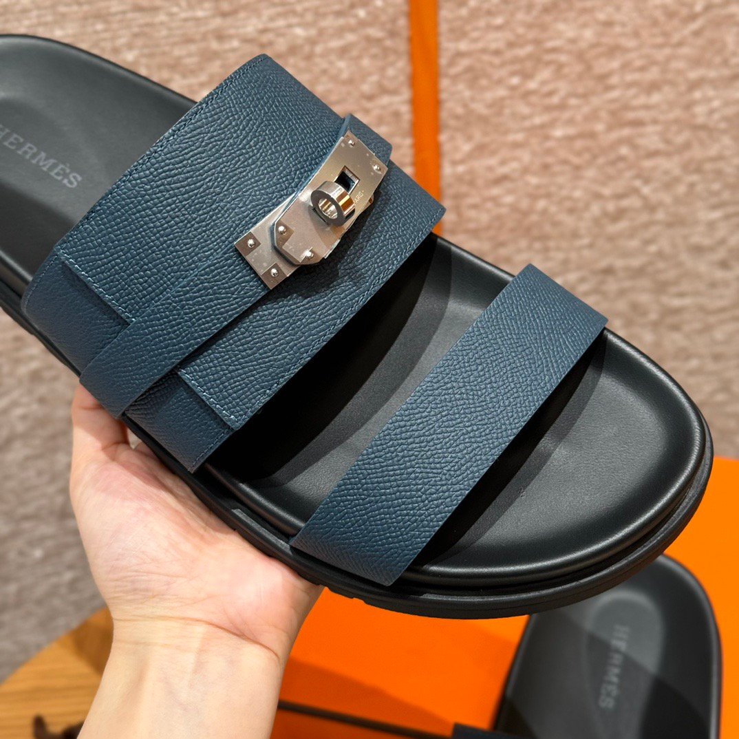 Hermxs - Jackson sandals in Marine - Image 2