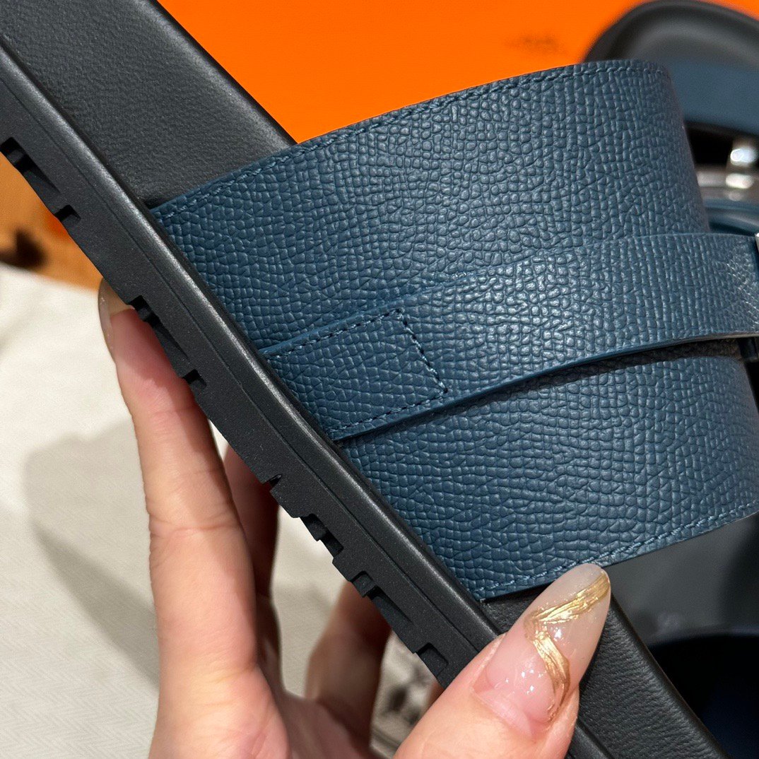 Hermxs - Jackson sandals in Marine - Image 4