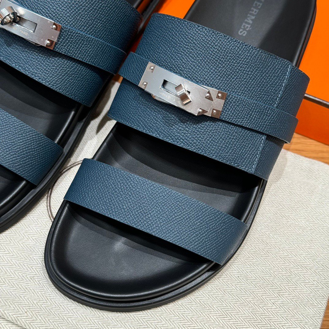 Hermxs - Jackson sandals in Marine - Image 7