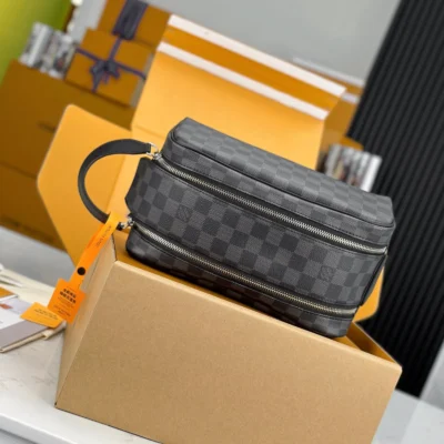 LV - Dopp Kit - Damier Graphite Black Interior - M40127