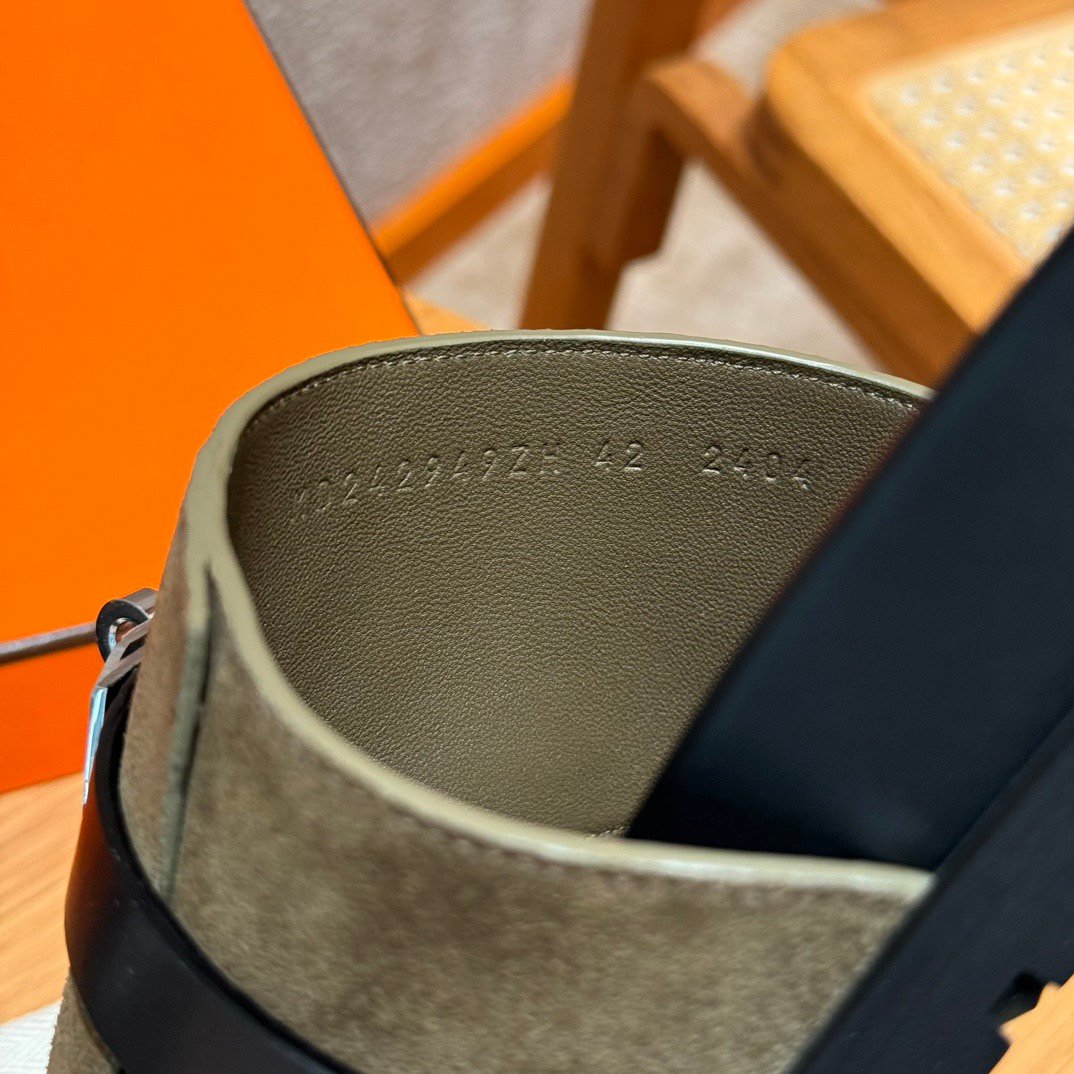 Hermxs - Jackson sandals in Vert Toundra - Image 6