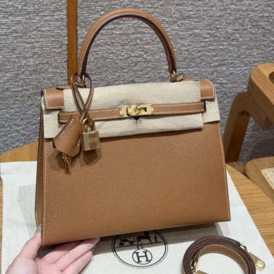 Hr - Kelly 25- Gold - Gold Hardware