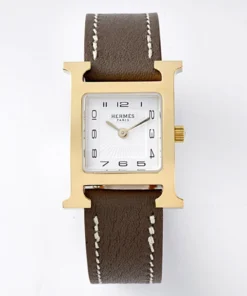 Heure H Small Golden Case Swift Calfskin Strap