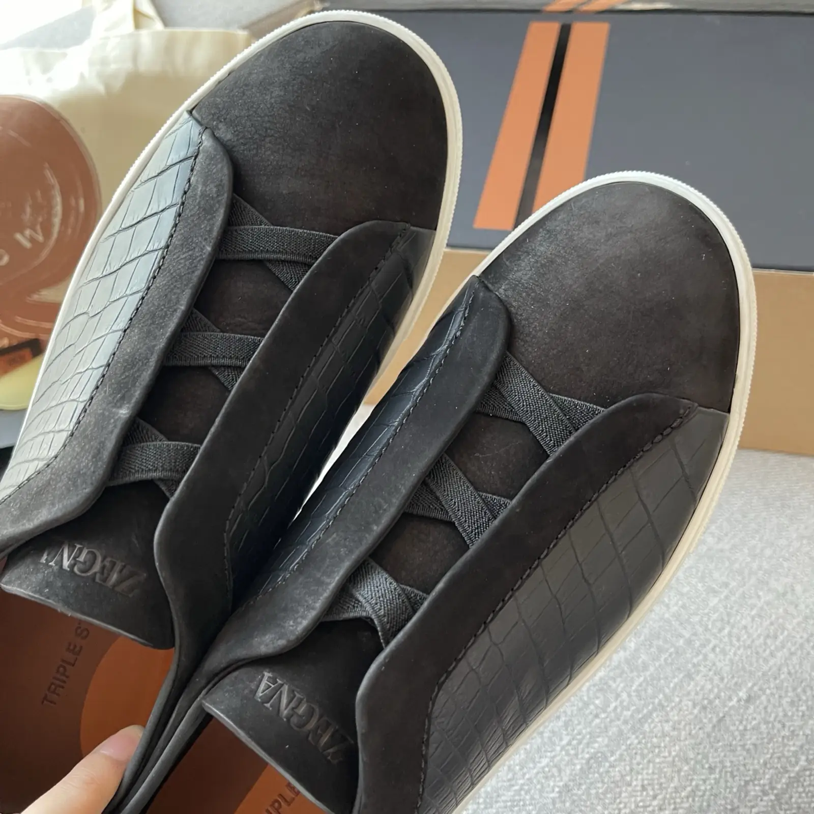 Zegnax - Black Crocodile triple stitch - Image 2