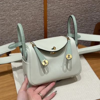 Mini Lindy Vert Fizz Matte Alligator