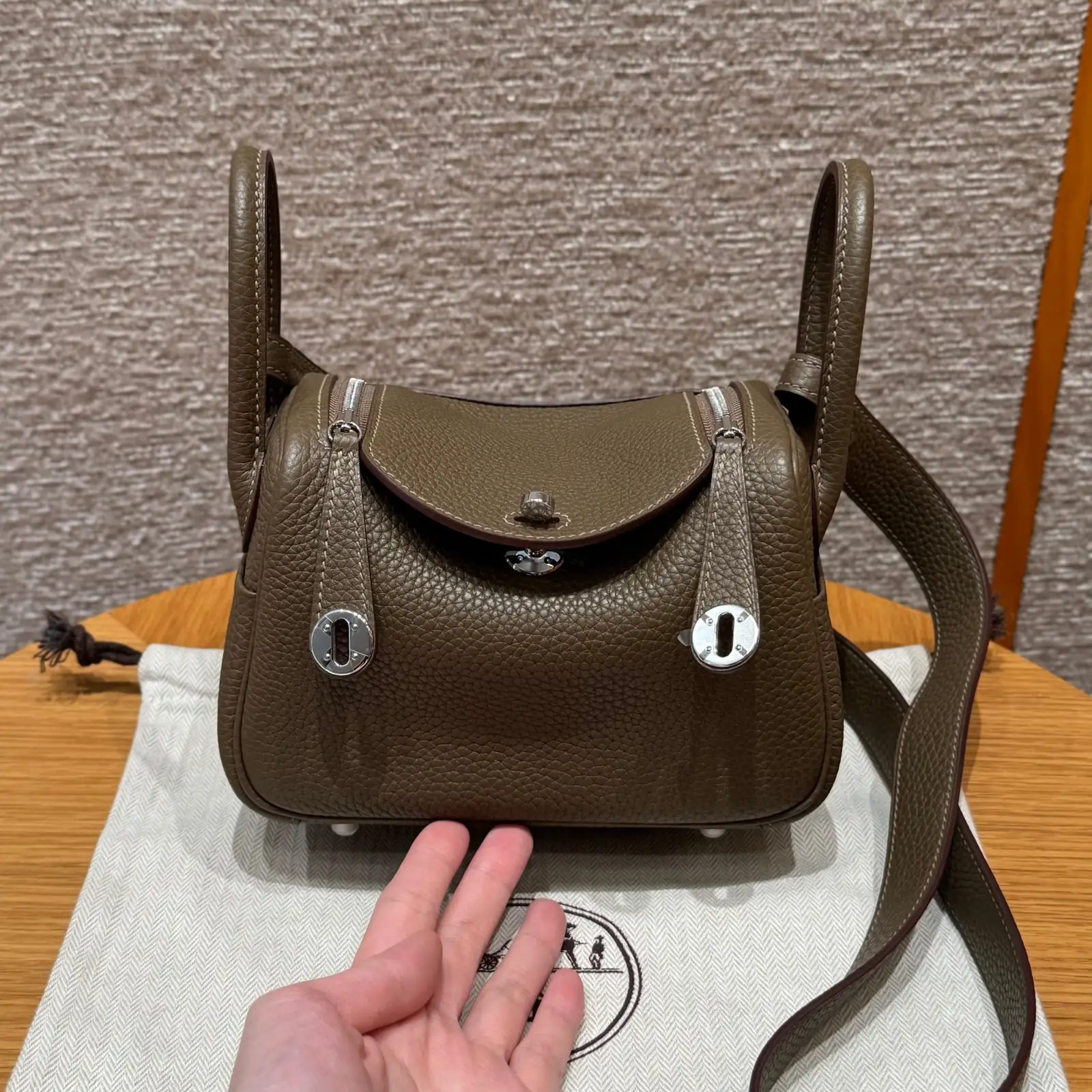 Mini Lindy Etoupe Silver