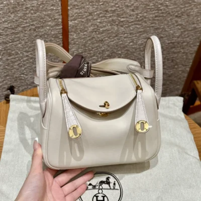 Mini Lindy Craie Matte Alligator