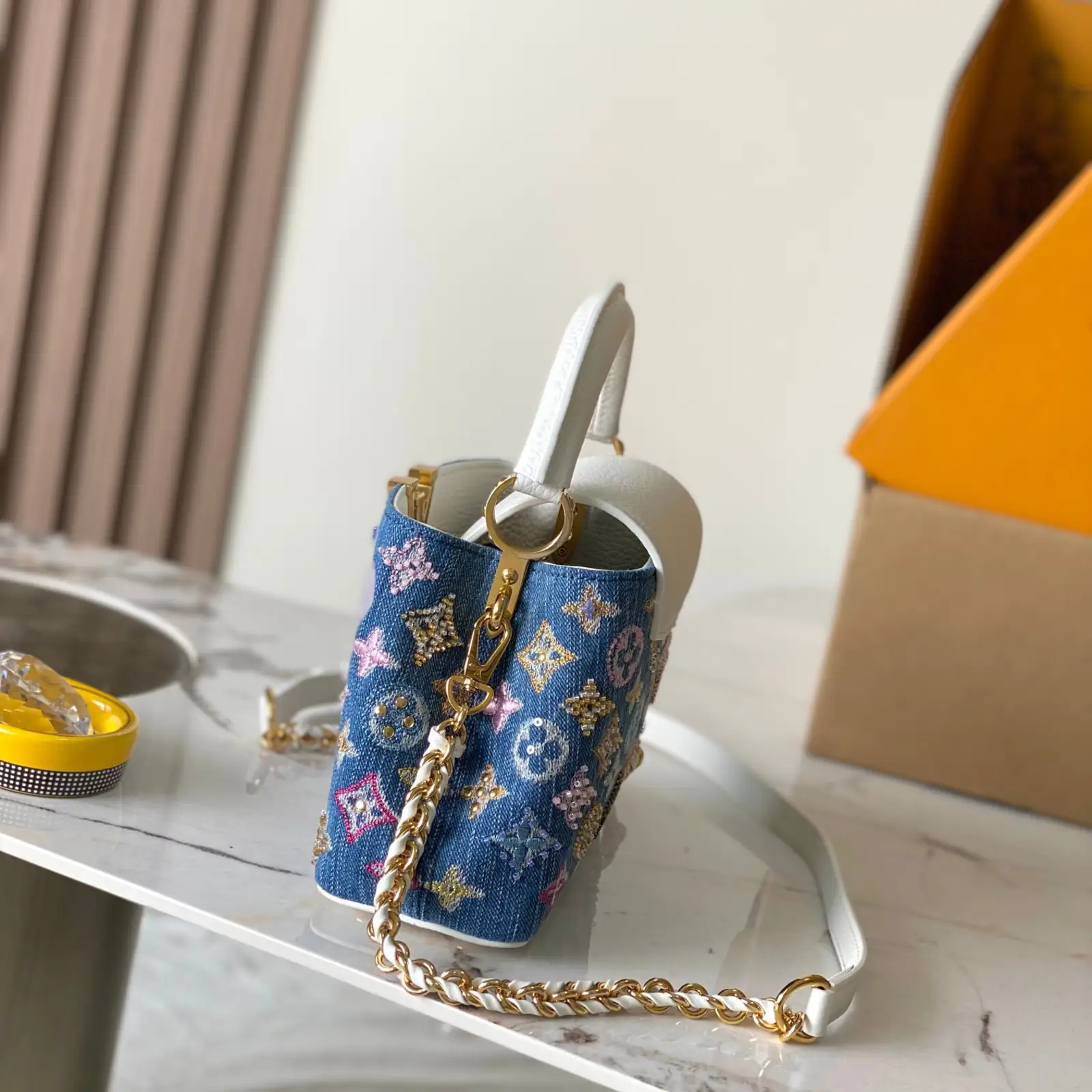 LV Capucines mini Denim Blue - Image 2