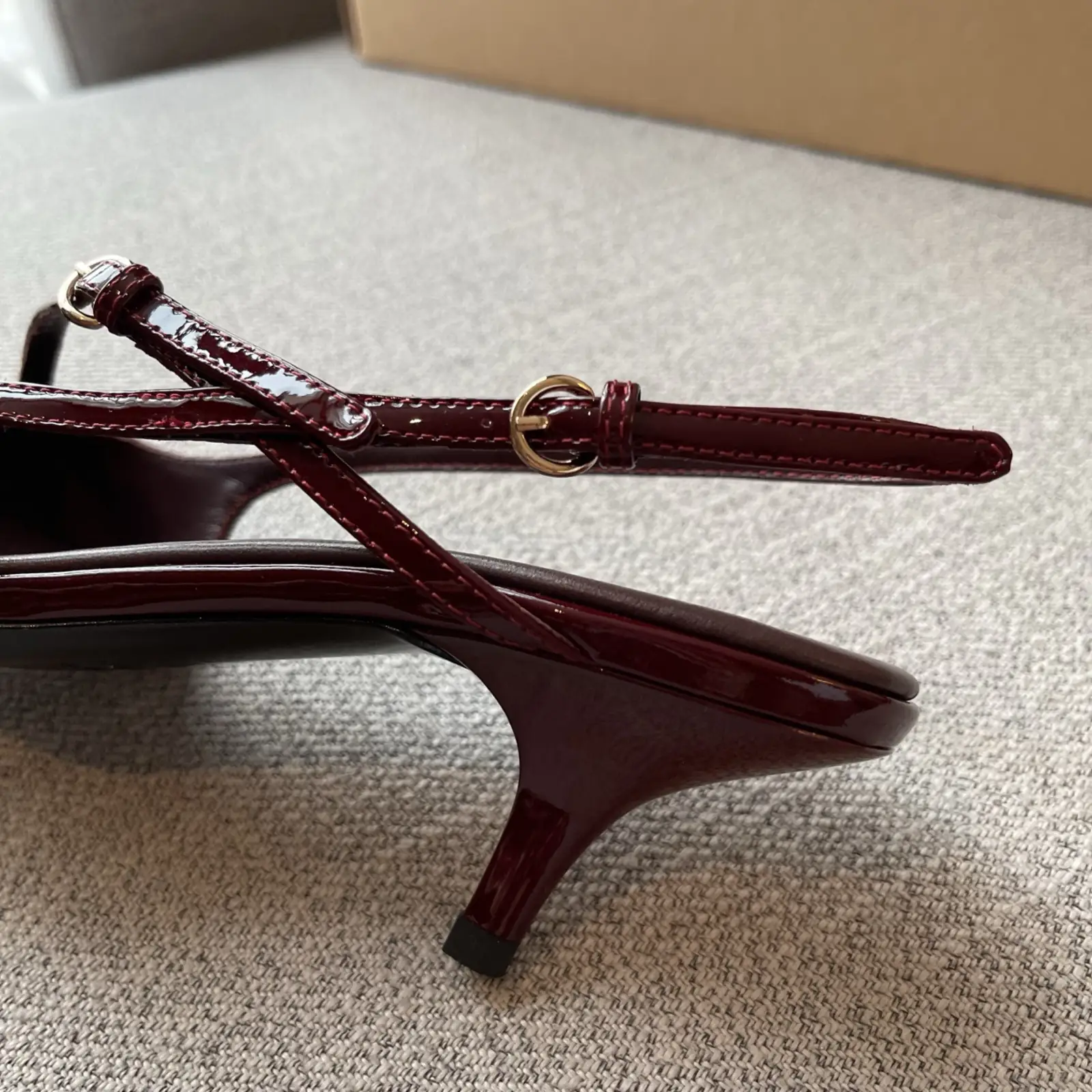 MiuM - Burgundy Buckle Slingback - Image 6