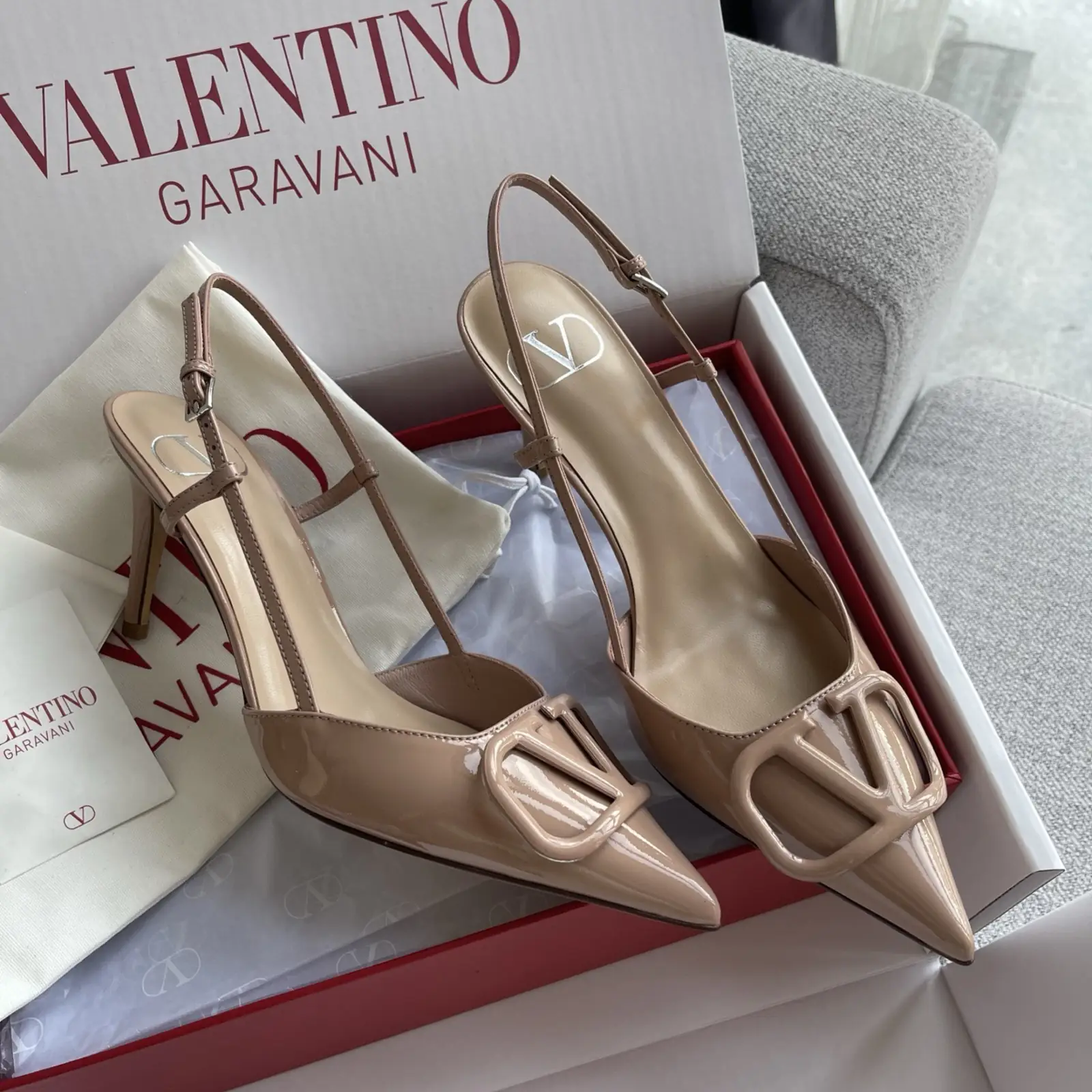 VT - Poudre Slingback Pumps 80 - Image 2